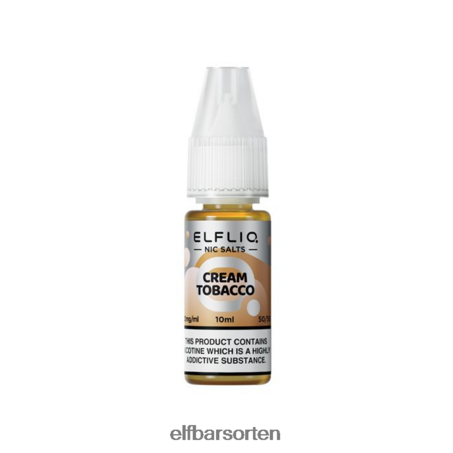 Elfbar Elfliq Creme-Tabak-Nic-Salze – 10 ml – 10 mg/ml- ELFBAR Sorten Osterreich 6N80NB211