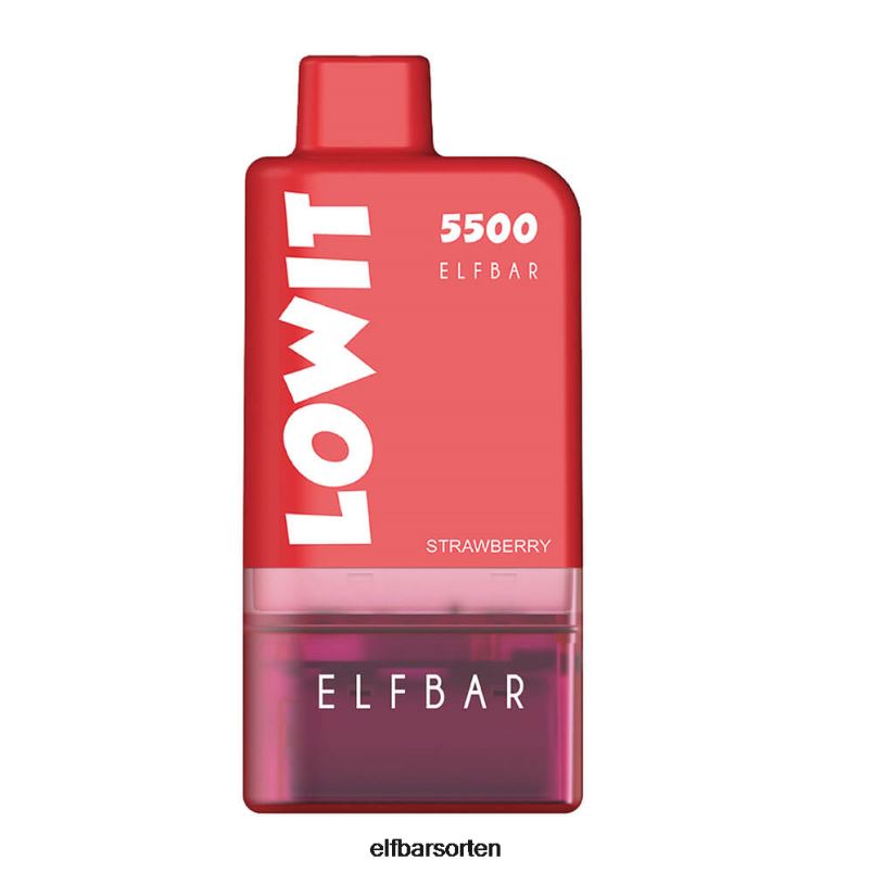 ELFBAR Vorgefülltes Pod-Kit Lowit 5500 2% Nic Erdbeereis B228H125 - ELFBAR Nachfullbar