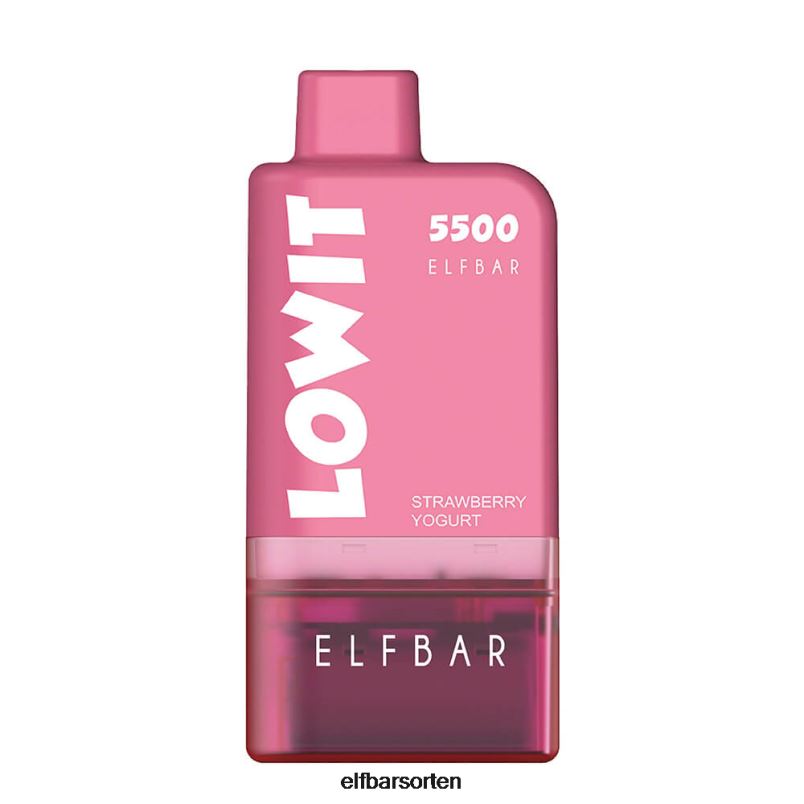 ELFBAR Vorgefülltes Pod-Kit Lowit 5500 2% Nic Erdbeerjoghurt B228H132 - ELF BAR Sorten Ohne Nikotin