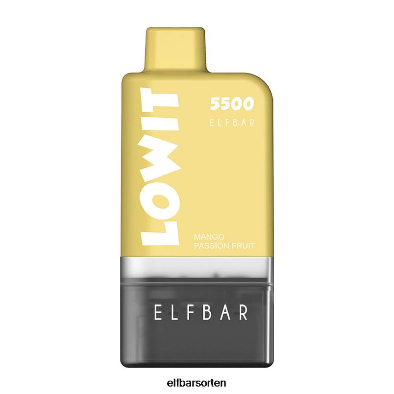 ELFBAR Vorgefülltes Pod-Kit Lowit 5500 2% Nic Mango-Passionsfrucht B228H131 - ELF BAR Sorten Liste