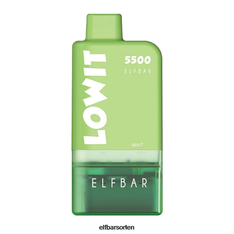 ELFBAR Vorgefülltes Pod-Kit Lowit 5500 2% Nic Minze B228H127 - ELFBAR Nachfullbar Osterreich