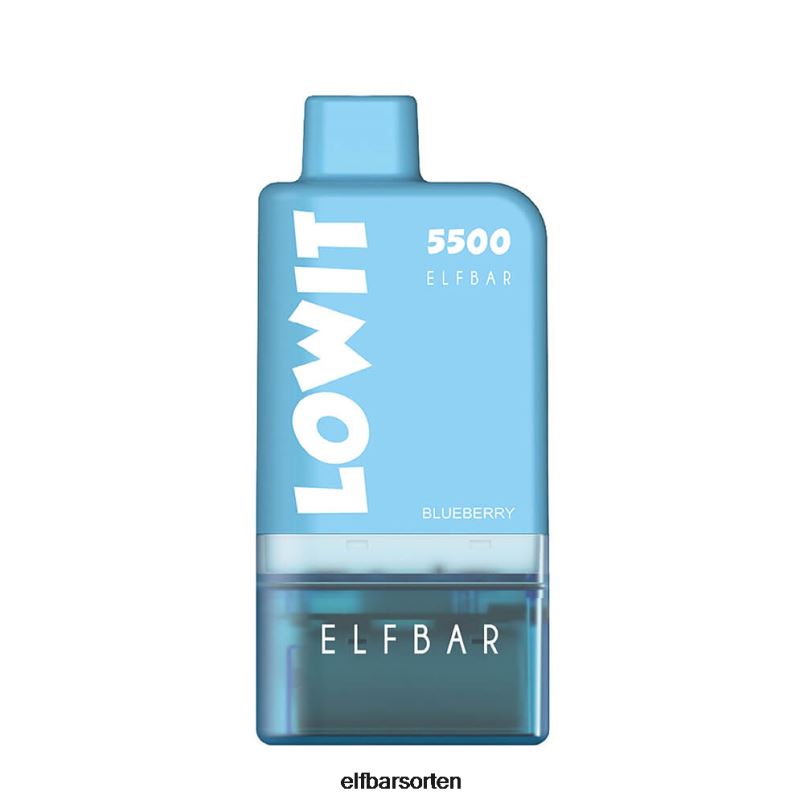 ELFBAR Vorgefülltes Pod-Kit Lowit 5500 2% Nic blaue Himbeere B228H126 - ELF BAR Sky Bar Geschmack