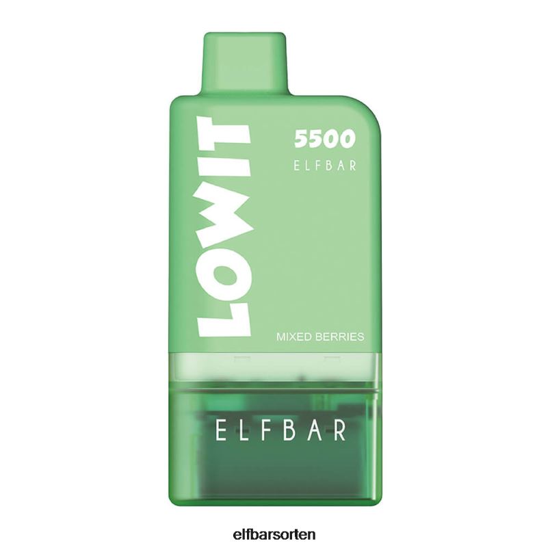 ELFBAR Vorgefülltes Pod-Kit Lowit 5500 2% Nic gemischte Beeren B228H129 - ELFBAR Nachfullbar Pod